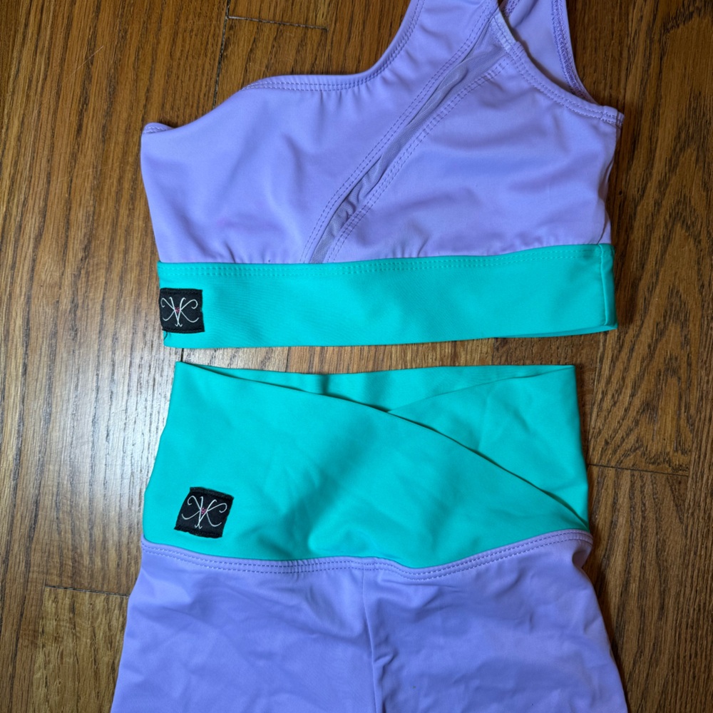 Kids Lavender and Teal Matching Set